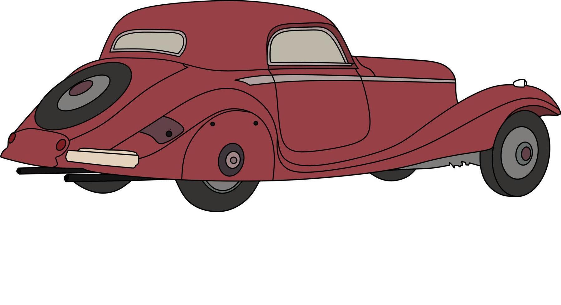 vector de coche para colorear libro.