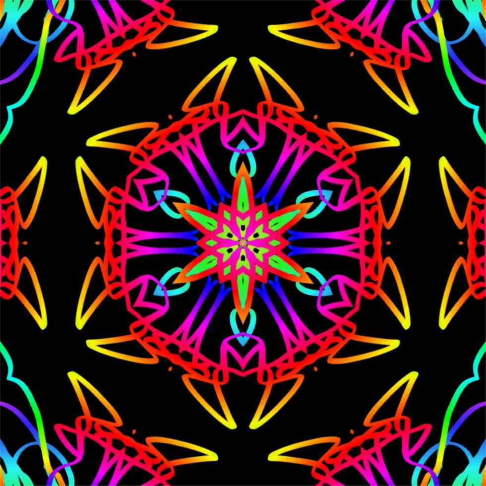 Abstract kaleidoscope background. Beautiful kaleidoscope seamless pattern. Multicolor mosaic texture. Seamless kaleidoscope texture. Unique kaleidoscope design vector