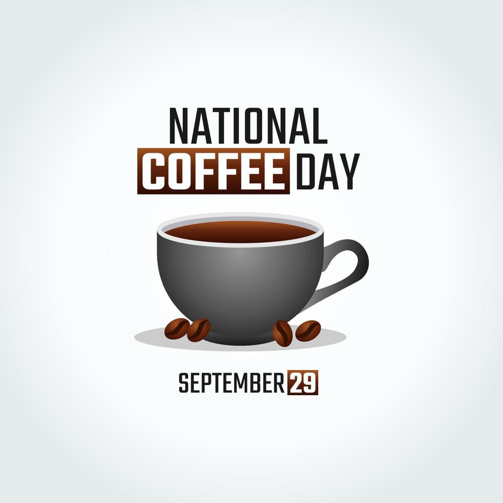 vector graphic of national coffee day good for national coffee day