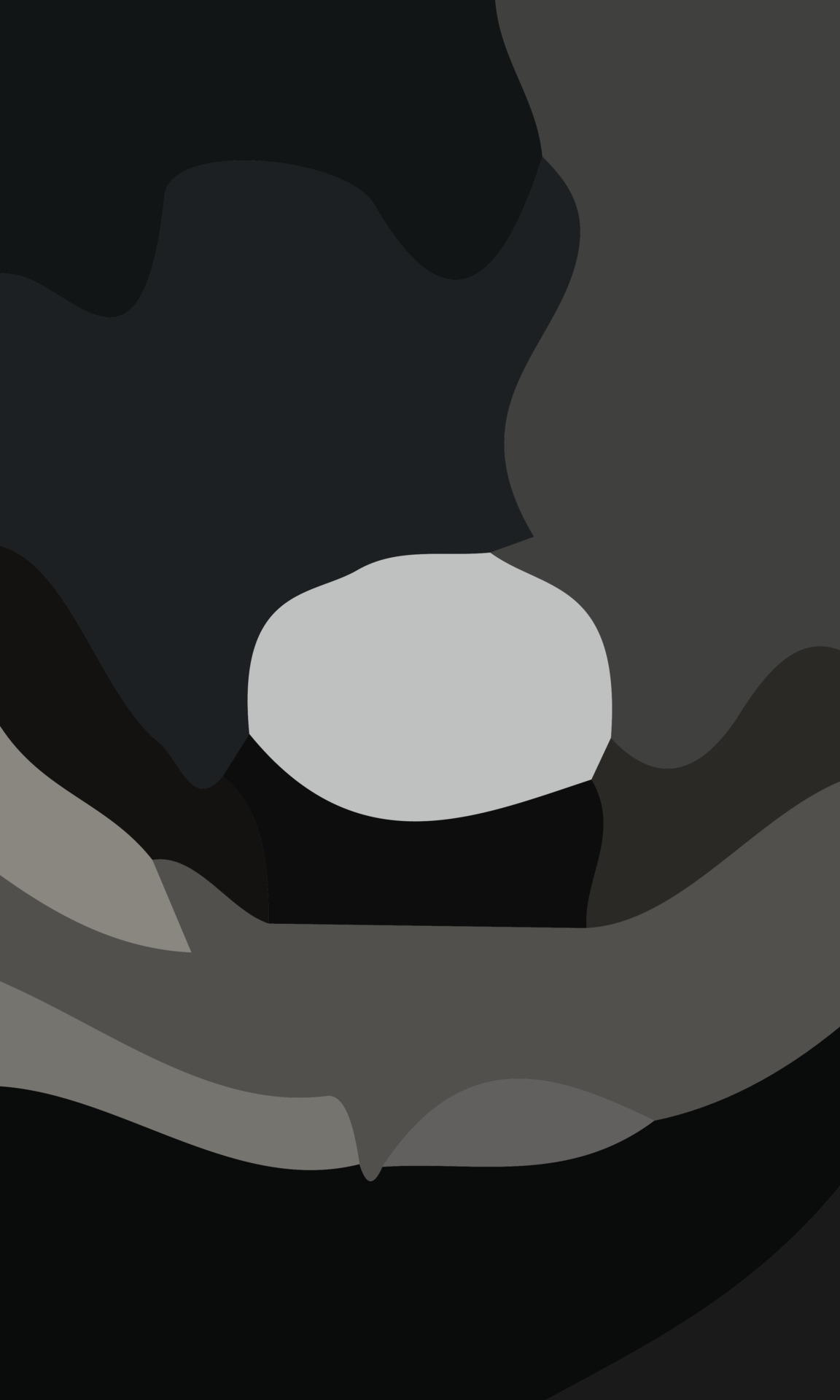 Simple aesthetic black abstract background. Various shapes and