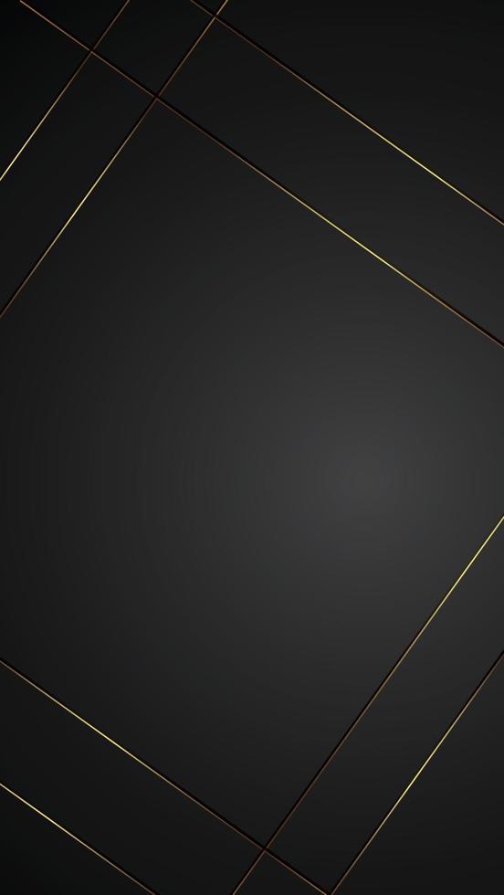 luxury black background banner vector illustration with gold strip art deco black concept