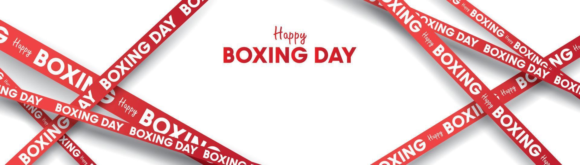 Boxing day vector illustration.Typography combined in a shape of boxing gloves