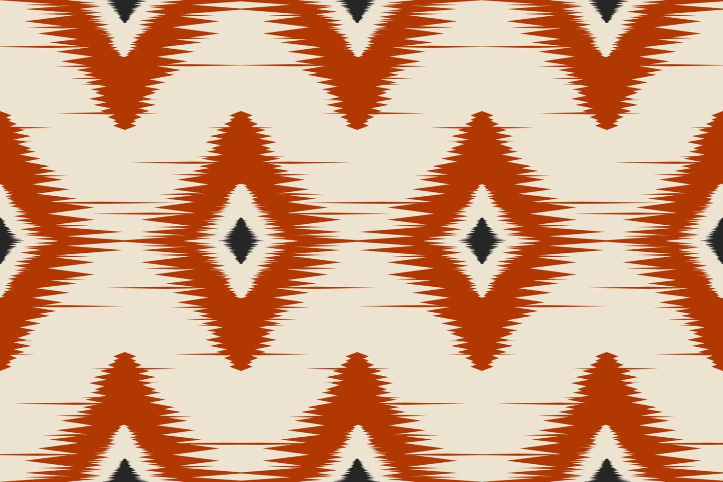 Fabric ikat pattern art. Geometric ethnic seamless pattern traditional. American, Mexican style. vector