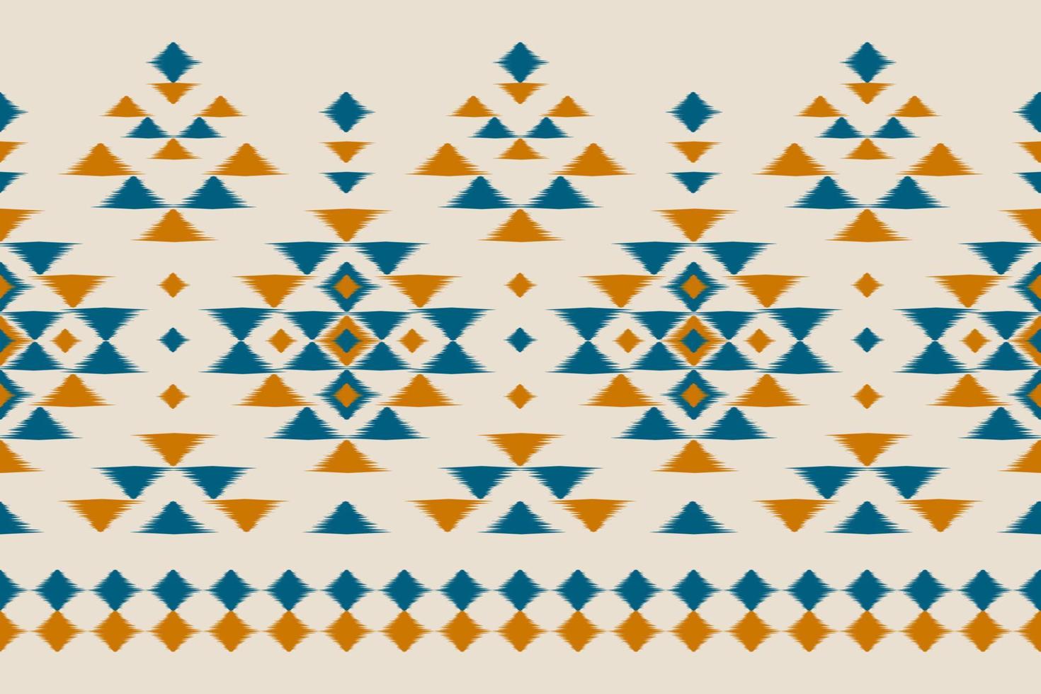 Abstract beautiful ikat art. ethnic seamless pattern in tribal. Striped Mexican style. vector