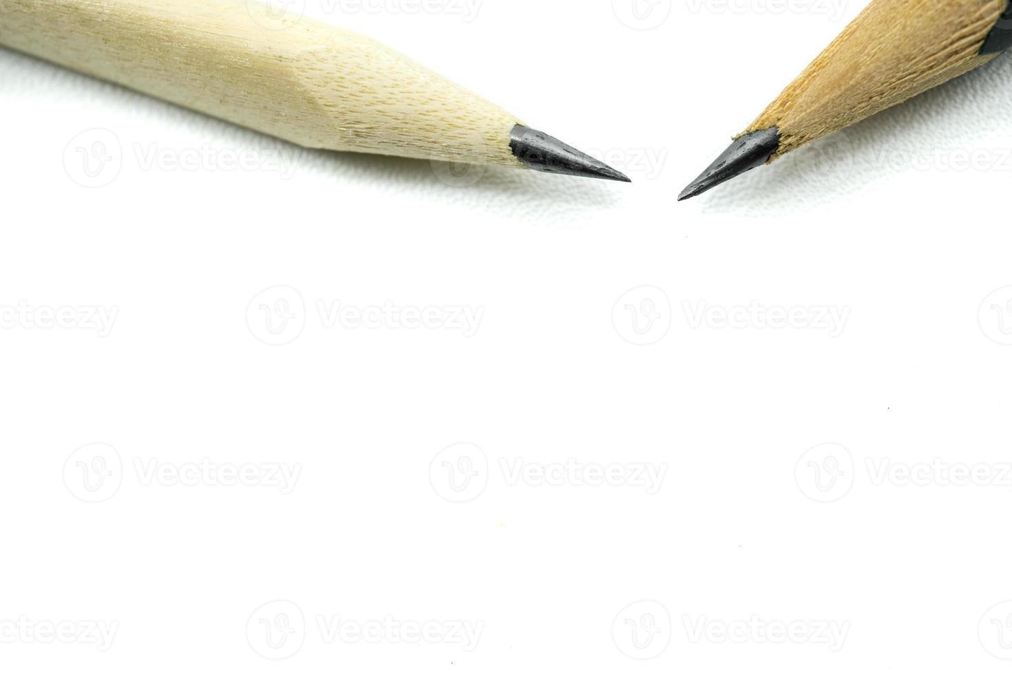 two pencils of green and brown, Suitable for Web Landing Page photo