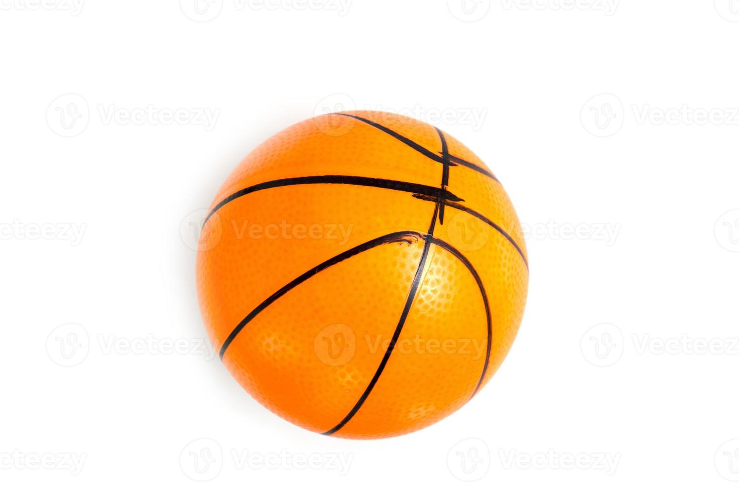 toy basketball for kids isolated on a white background. photo