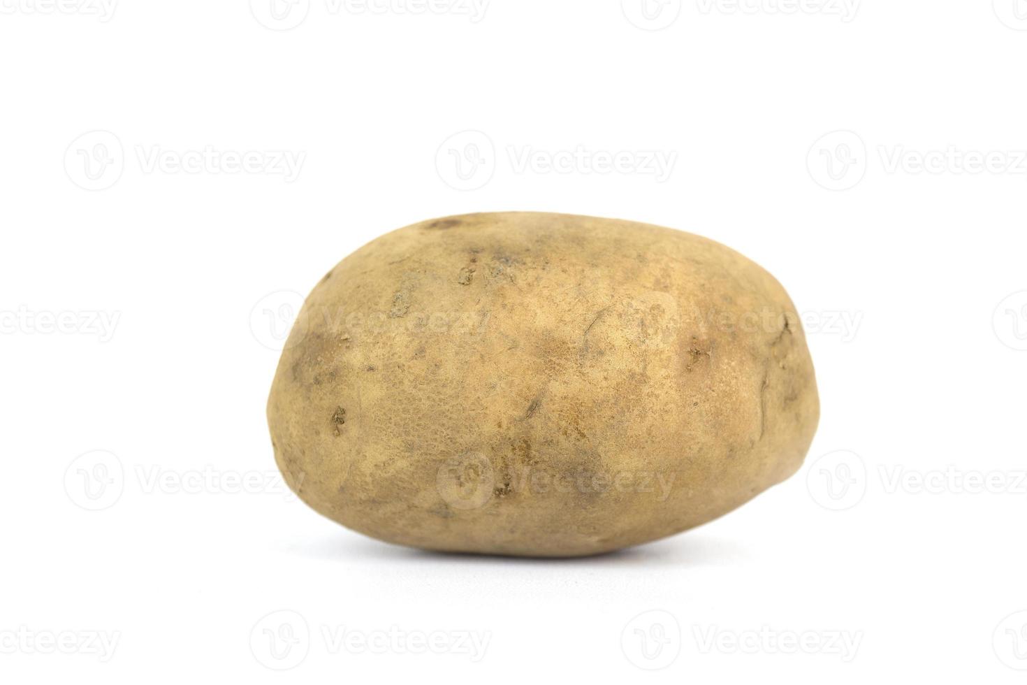 Fresh potatoes isolated on a white background. photo