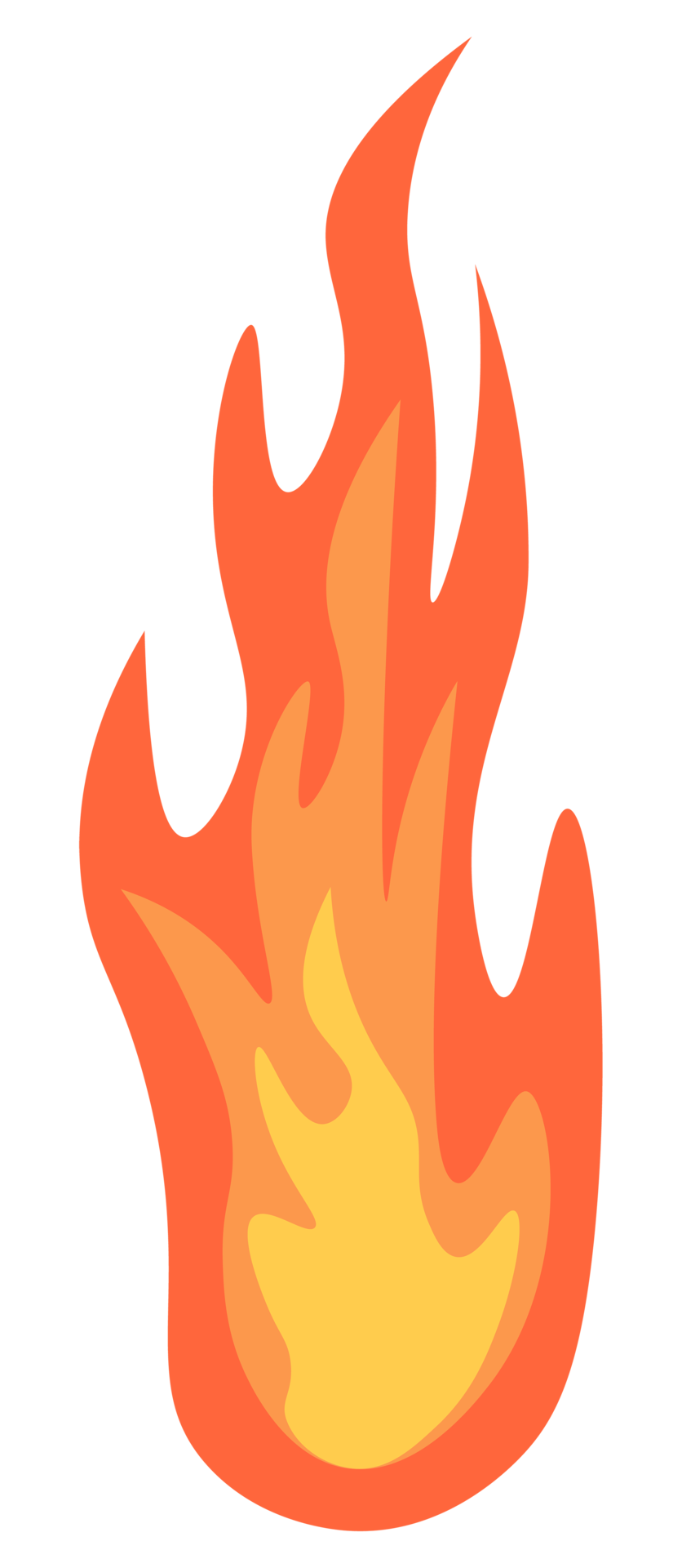 Flame Fire Icon. Colorful png illustration. 12052175 PNG