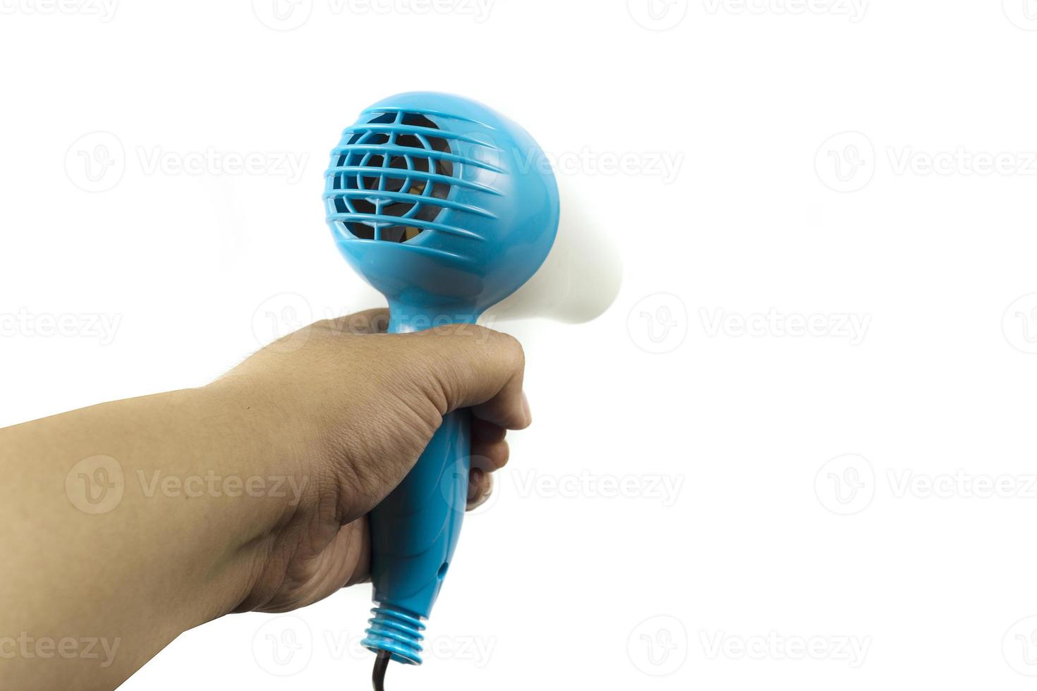 hair dryer isolated on a white background photo