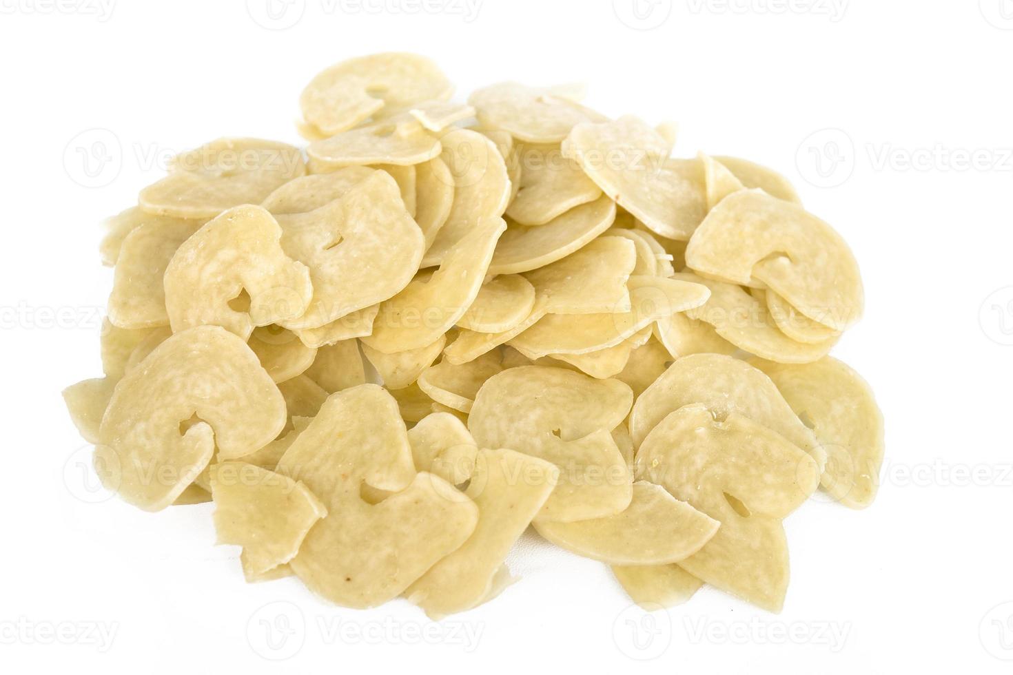 Raw crackers or prawn crackers that have not been fried. Shrimp crackers photo