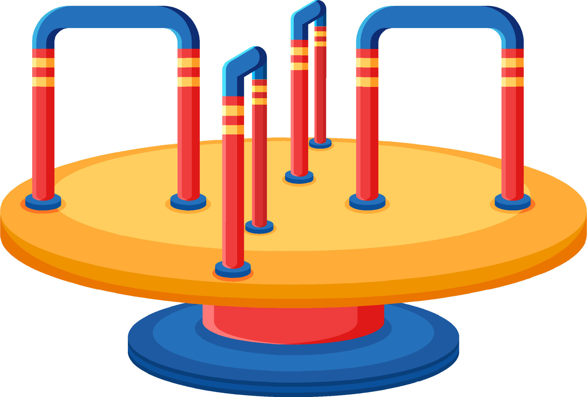 Children roundabout playground cartoon 12054202 Vector Art at Vecteezy