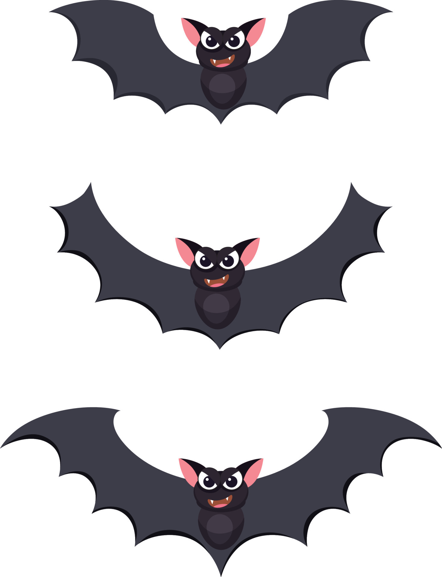 Set of bat cartoon flying 12054256 Vector Art at Vecteezy Set of bat cartoon flying 12054256 Vector Art at Vecteezy