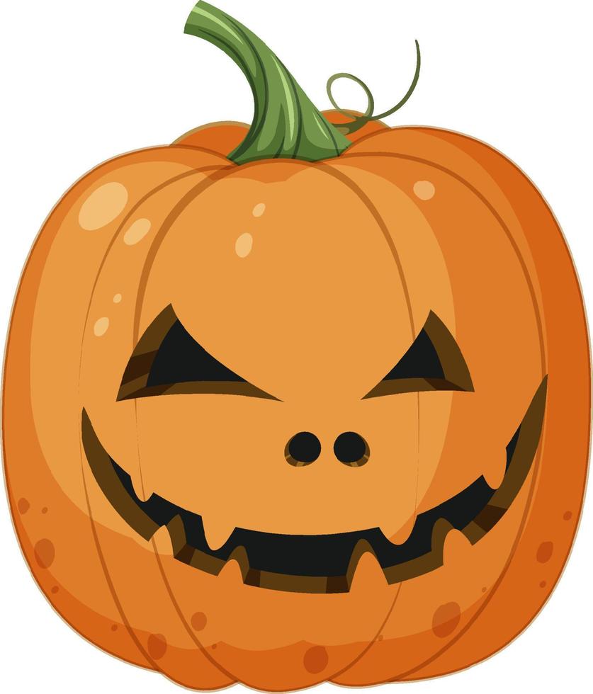 Halloween pumpkin cartoon style vector