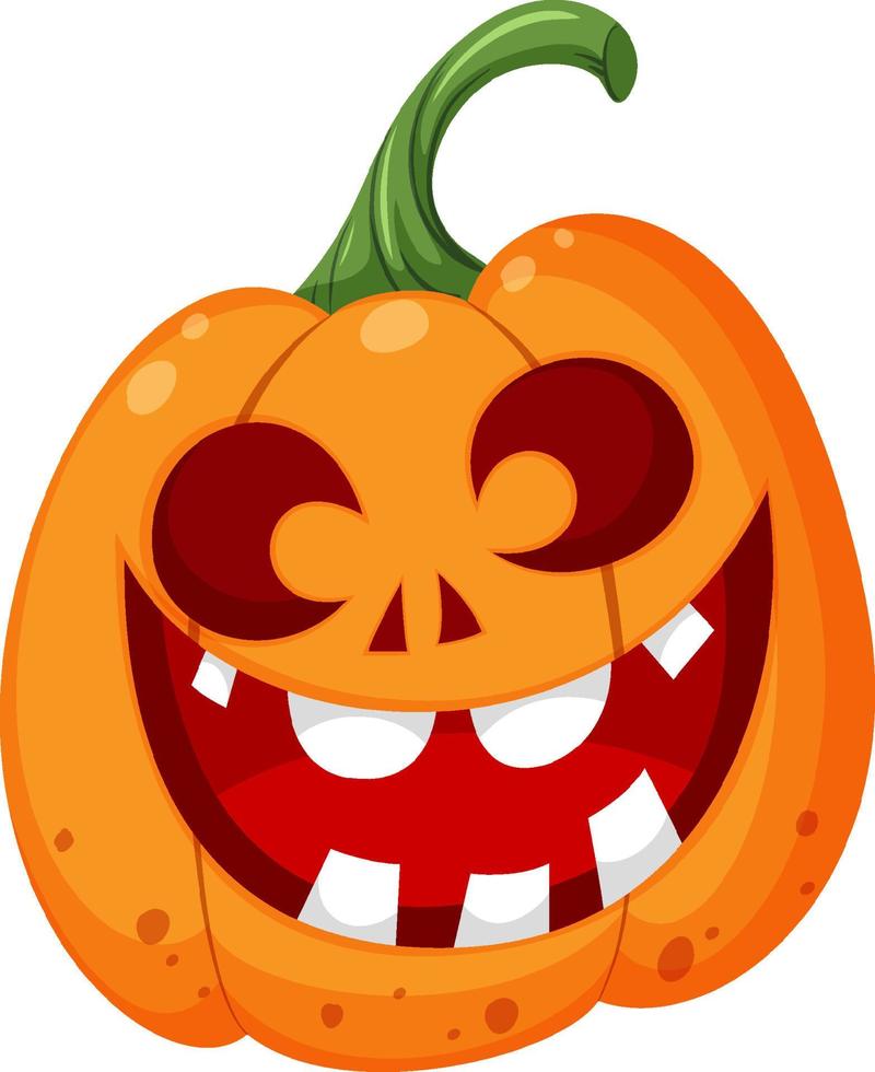 calabaza de halloween o jack o linterna vector