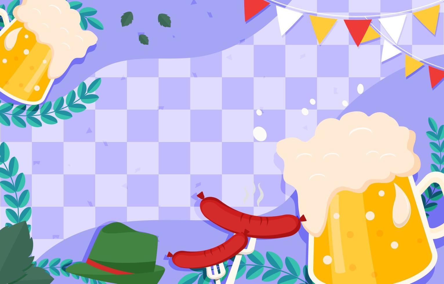 Oktoberfest Festival Concept Background vector