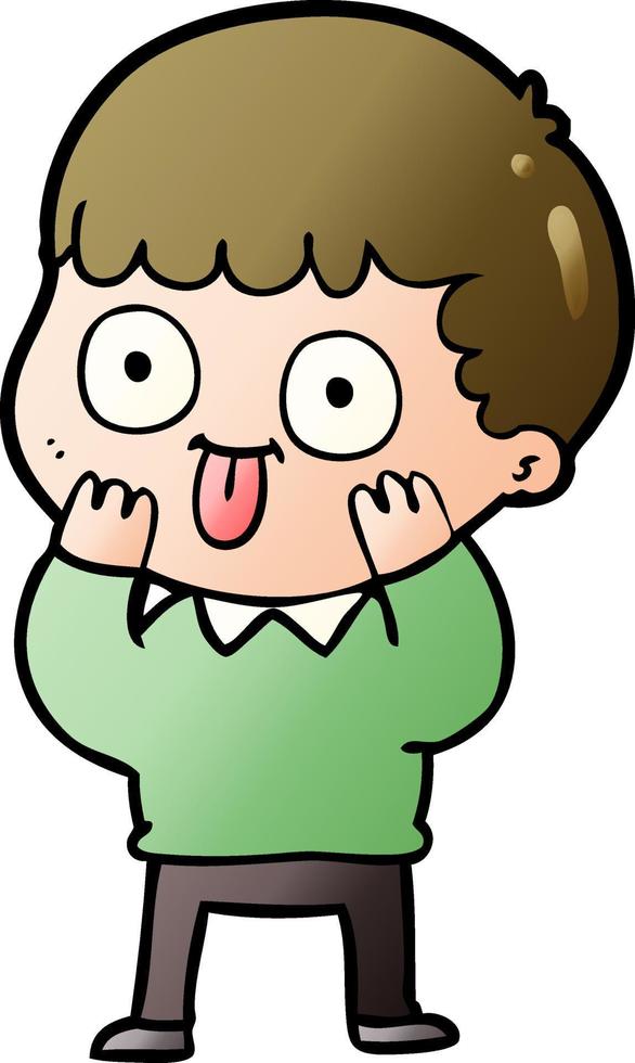 cartoon man staring vector