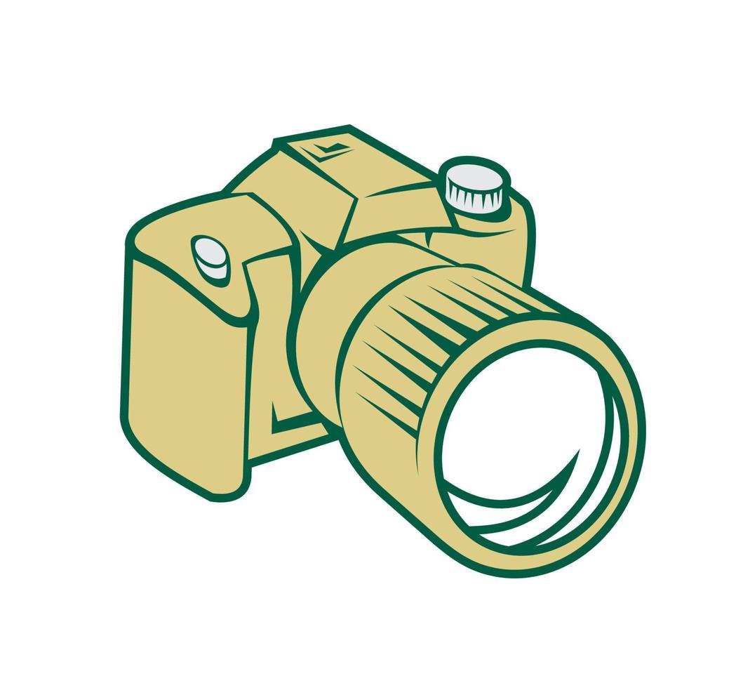 Camera DSLR Retro vector