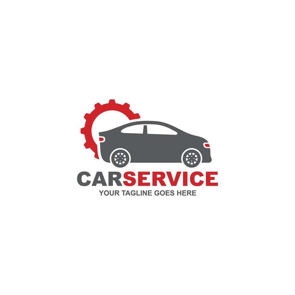 Car repair simple flat logo vector