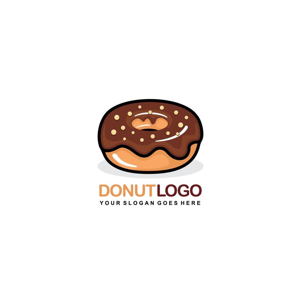 Donut logo design vector