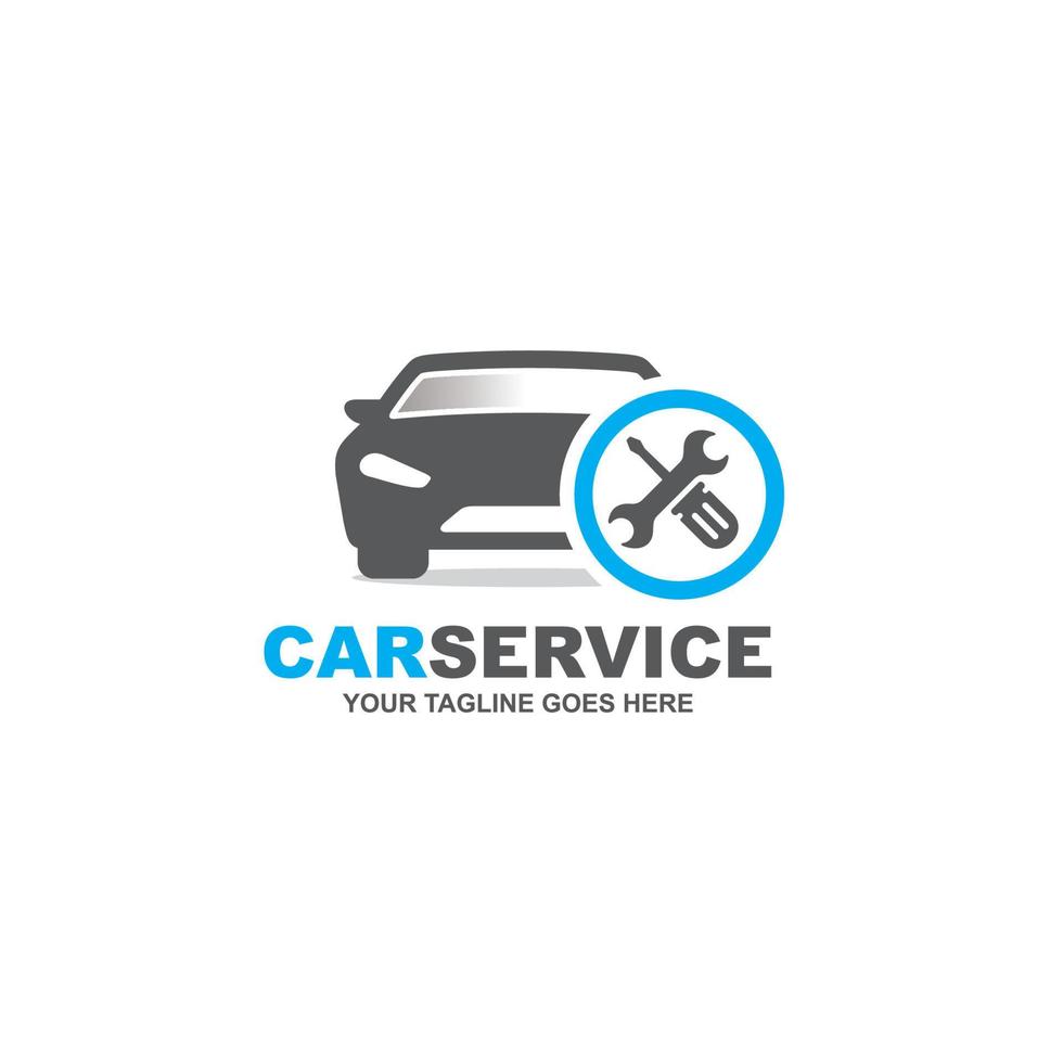 Car repair simple flat logo vector