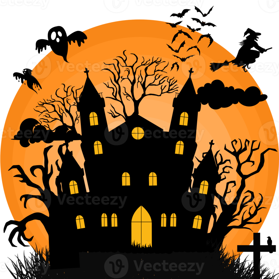 Lycklig halloween natt png