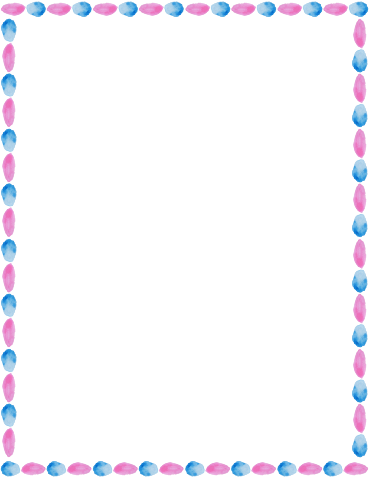 watercolor page border png