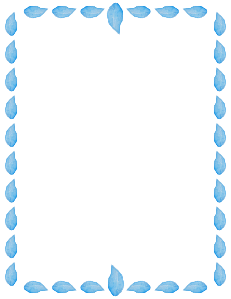 bordure de page aquarelle png