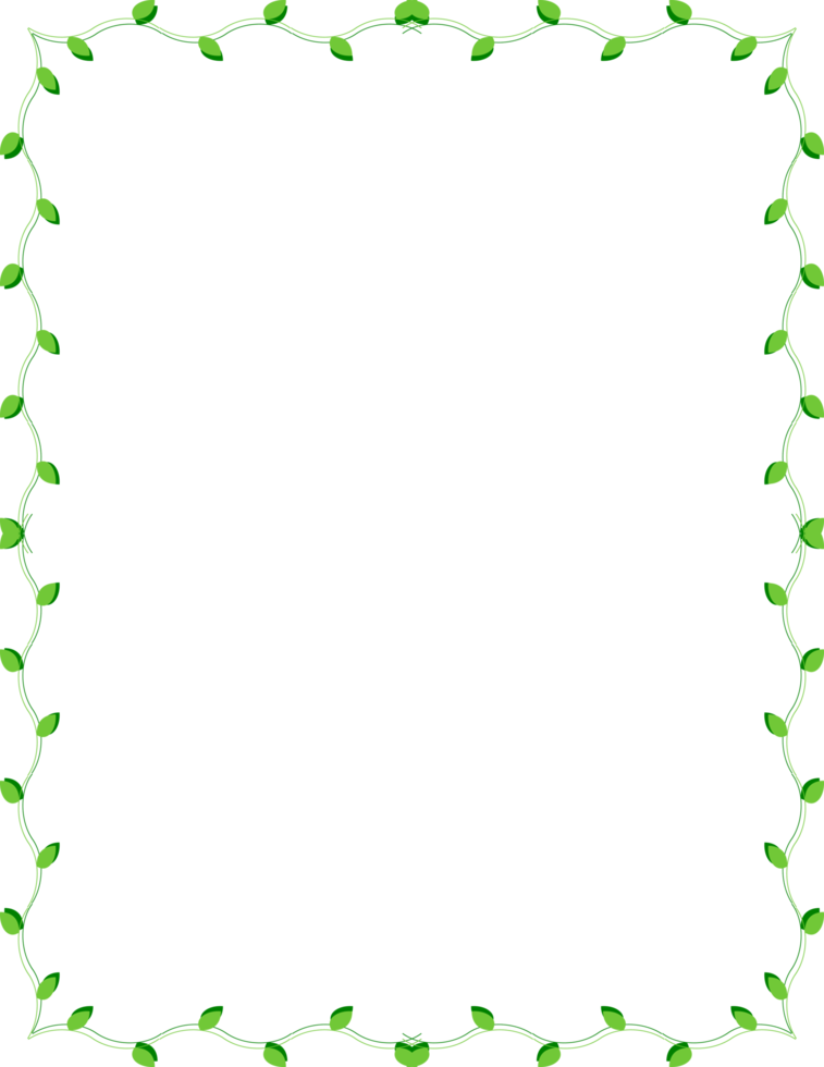 leaves page border png