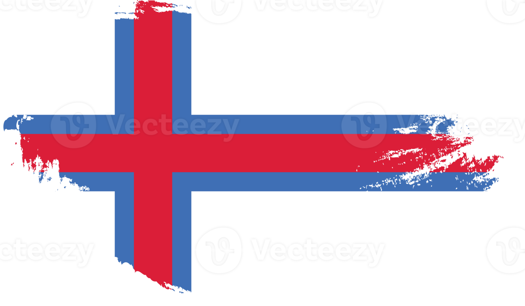 Färöarna flagga med grunge textur png