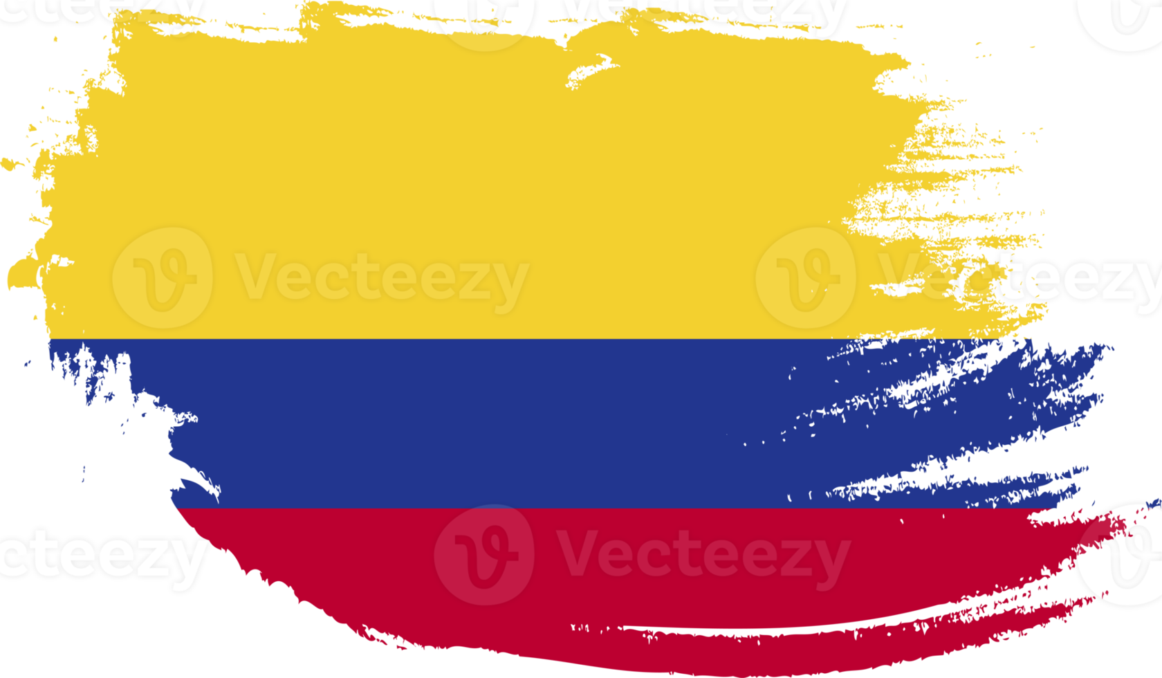 colombia flagga med grunge textur png