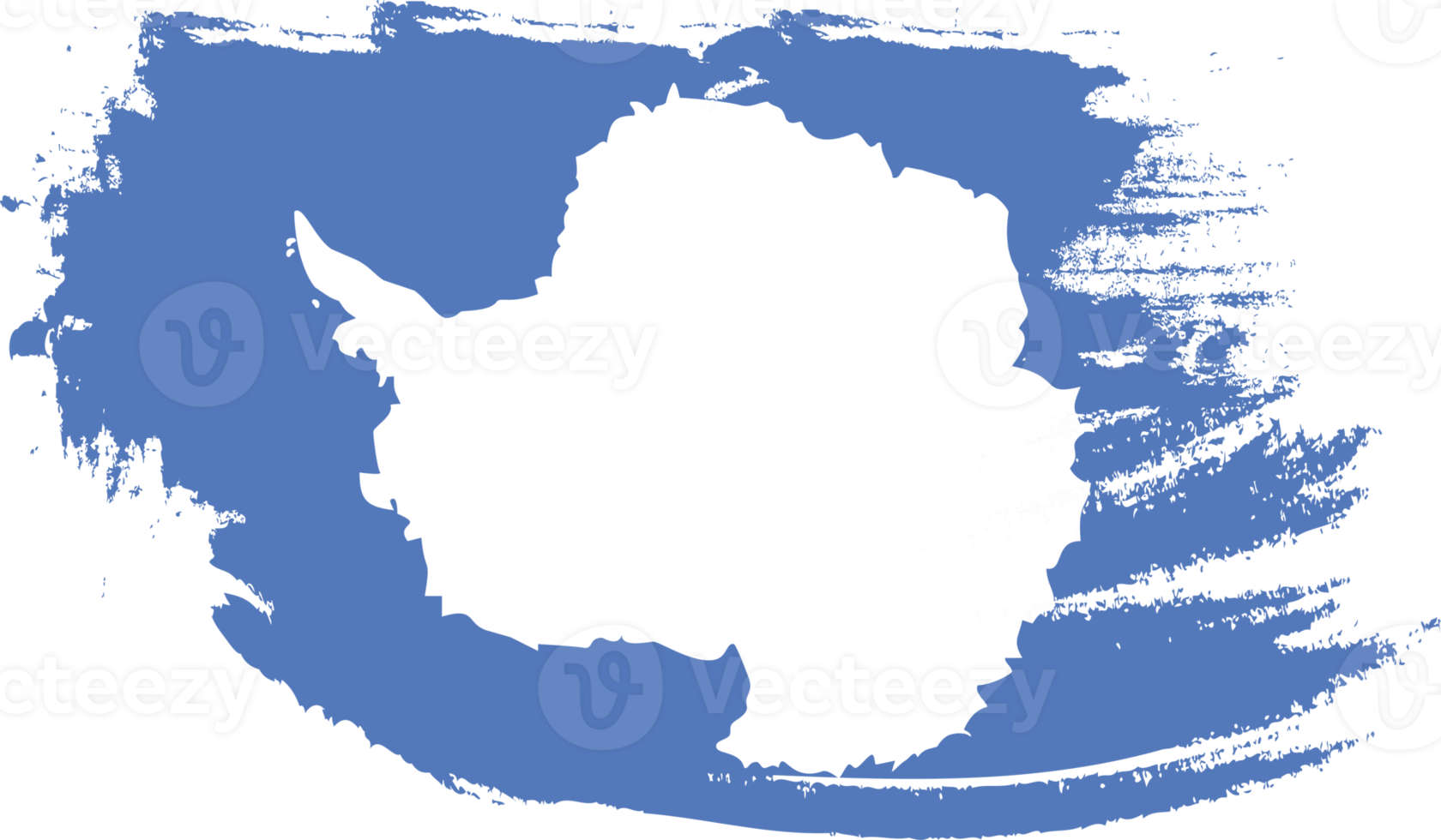 Antarctica flag with grunge texture png