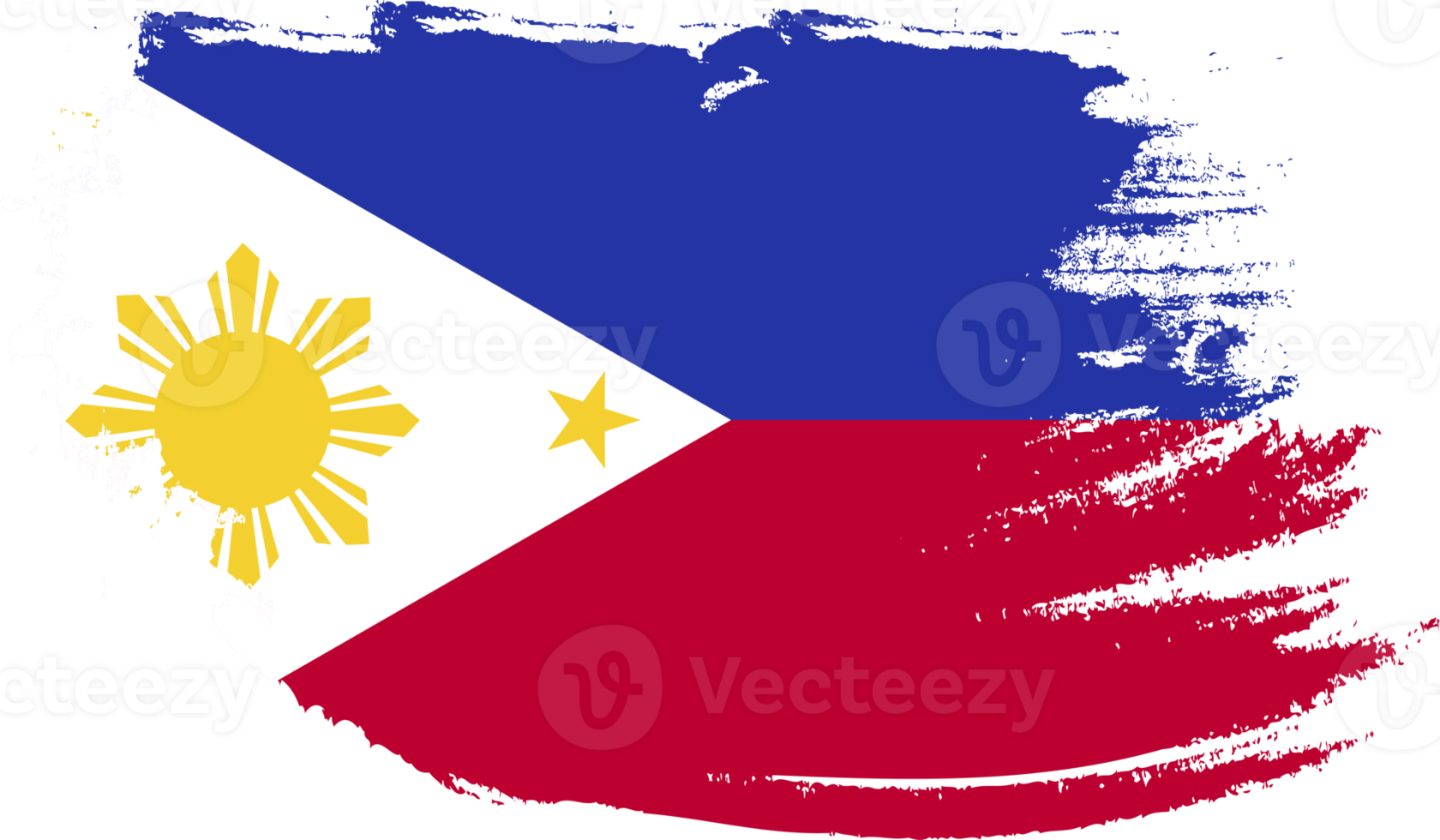 bandera de filipinas con textura grunge png