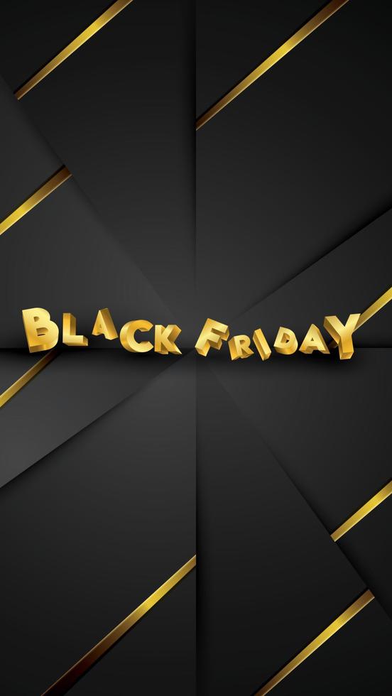 Black friday background layout background black and gold. For art template design, list, page, mockup brochure style, banner, idea, cover, booklet, print, flyer, book, card, ad, sign, poster, badge. vector