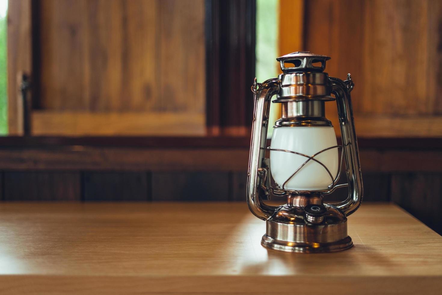 Globe on a wooden table in a wooden house,Travel the world photo