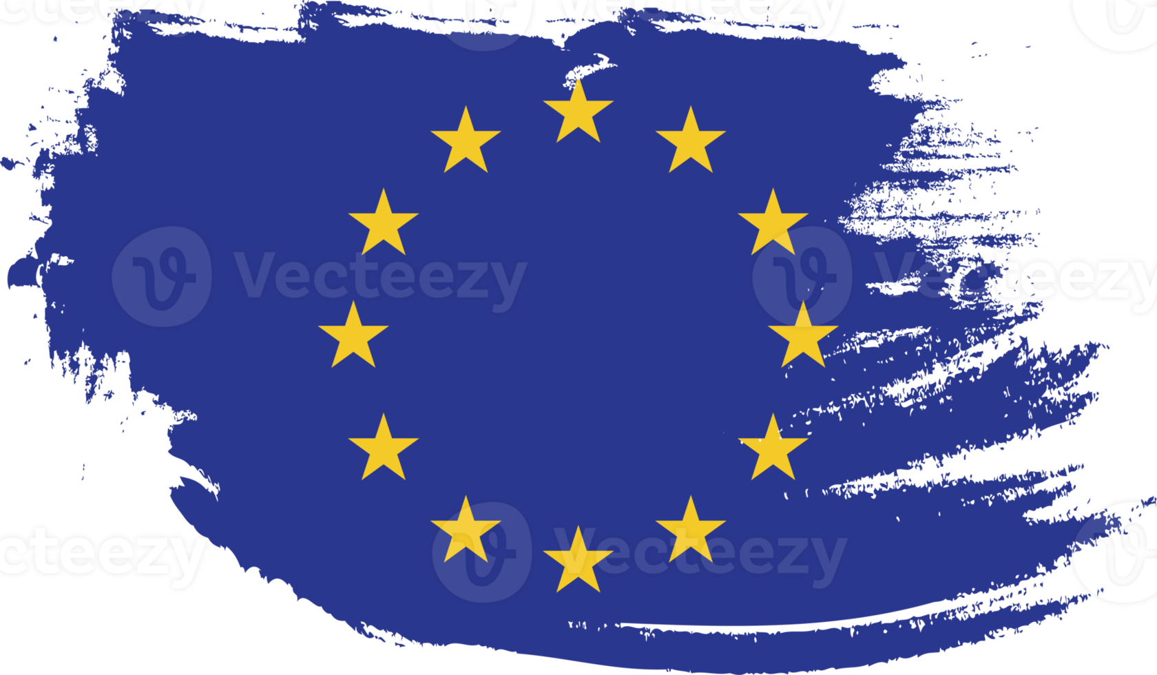 vlag van de europese unie met grunge textuur png