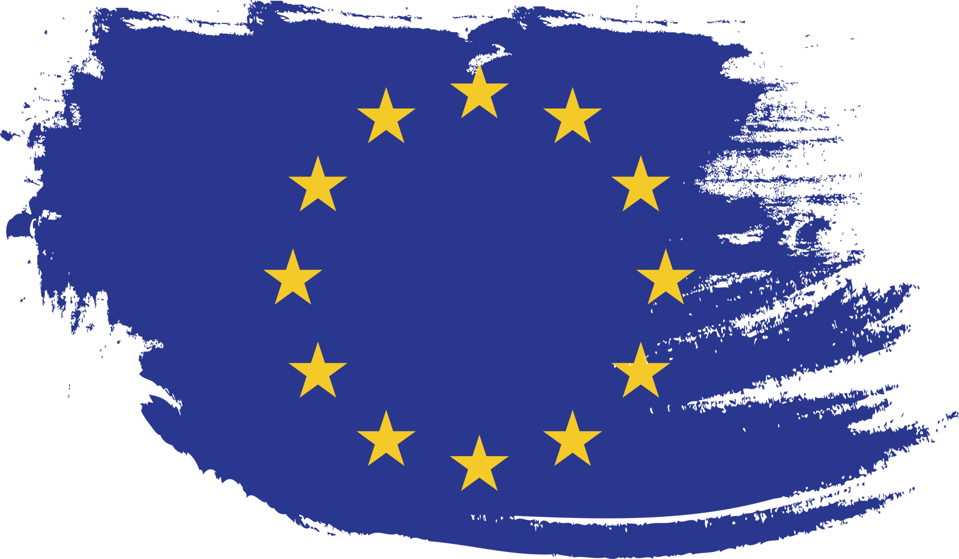 European Union flag with grunge texture 12057214 PNG