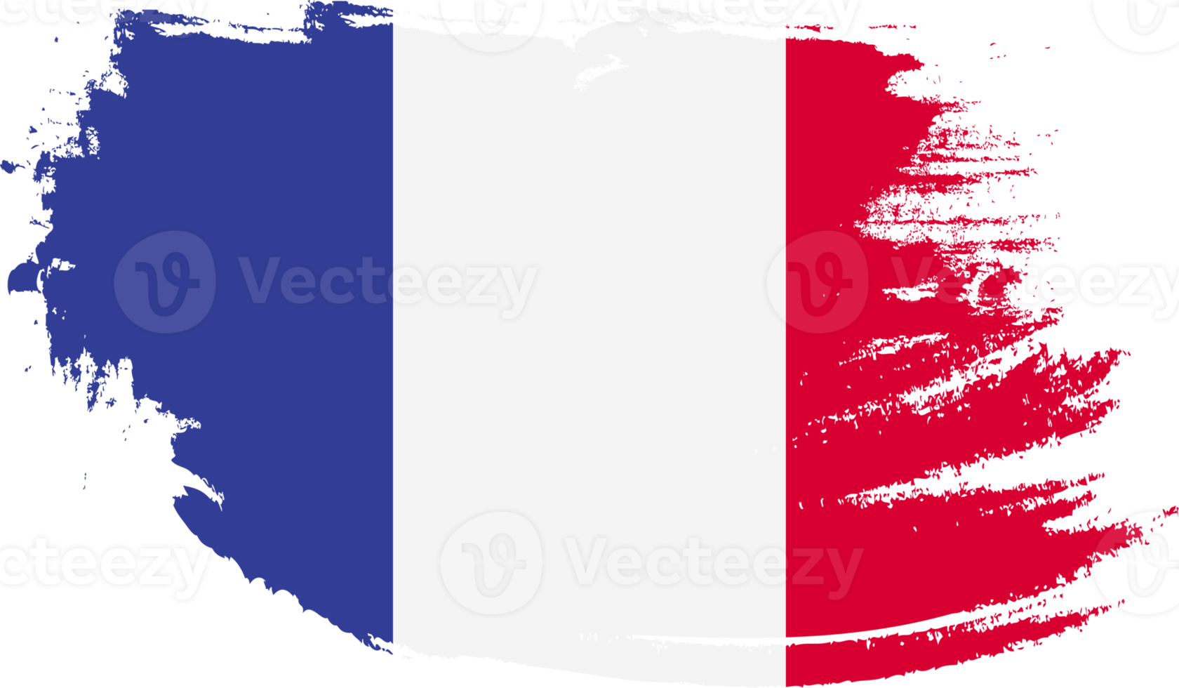 France flag with grunge texture png