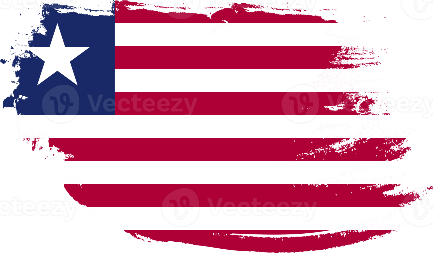 bandera de liberia con textura grunge png