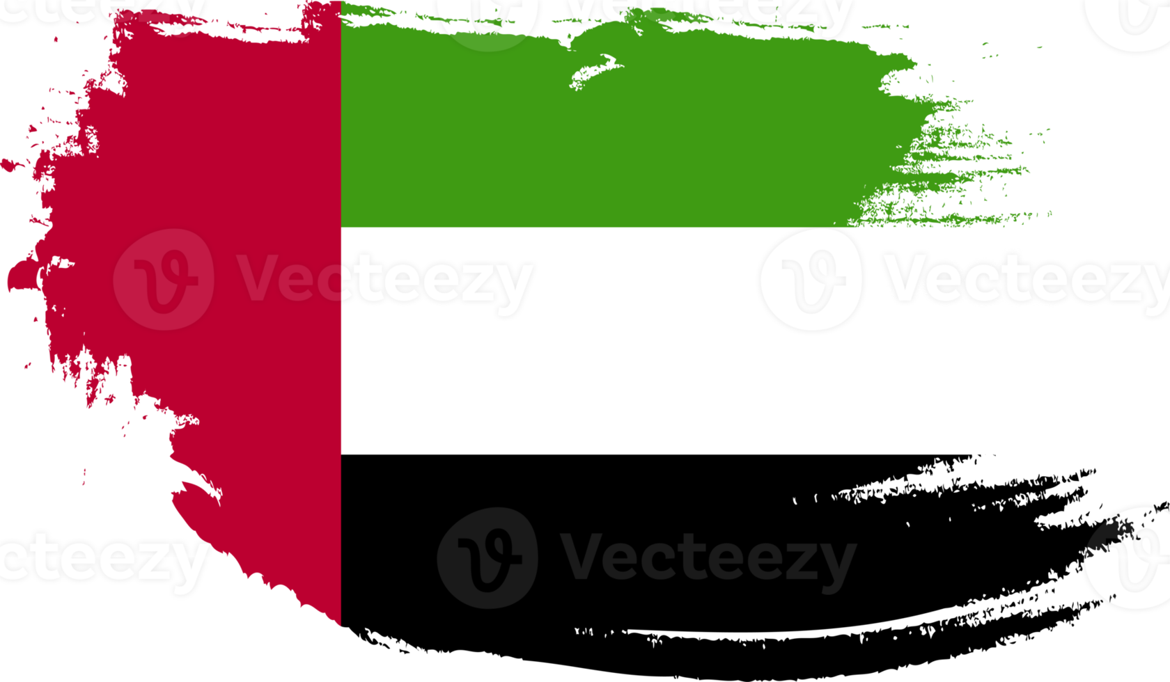 bandeira dos Emirados Árabes Unidos com textura grunge png
