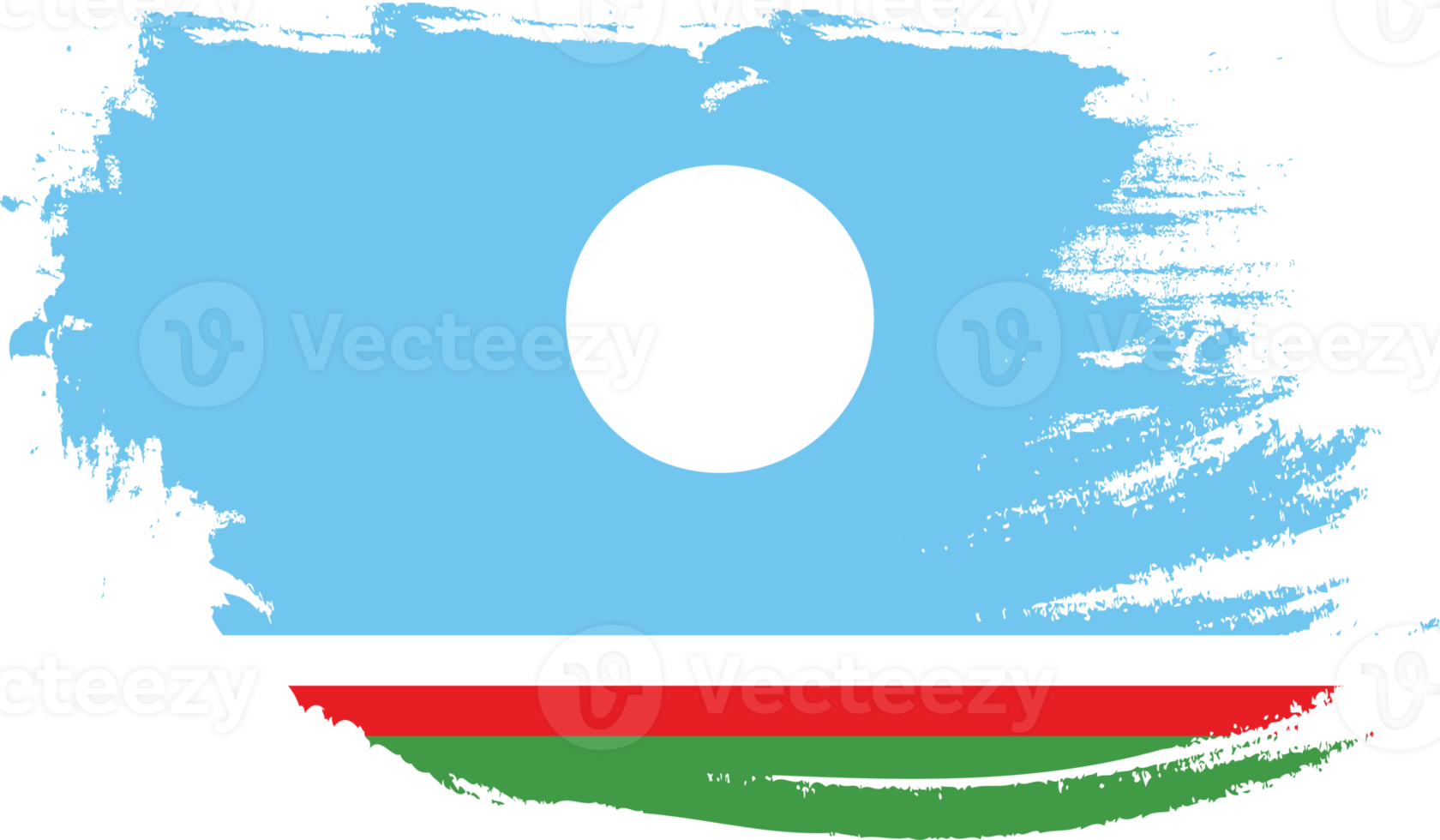 bandera de la república de sakha con textura grunge png