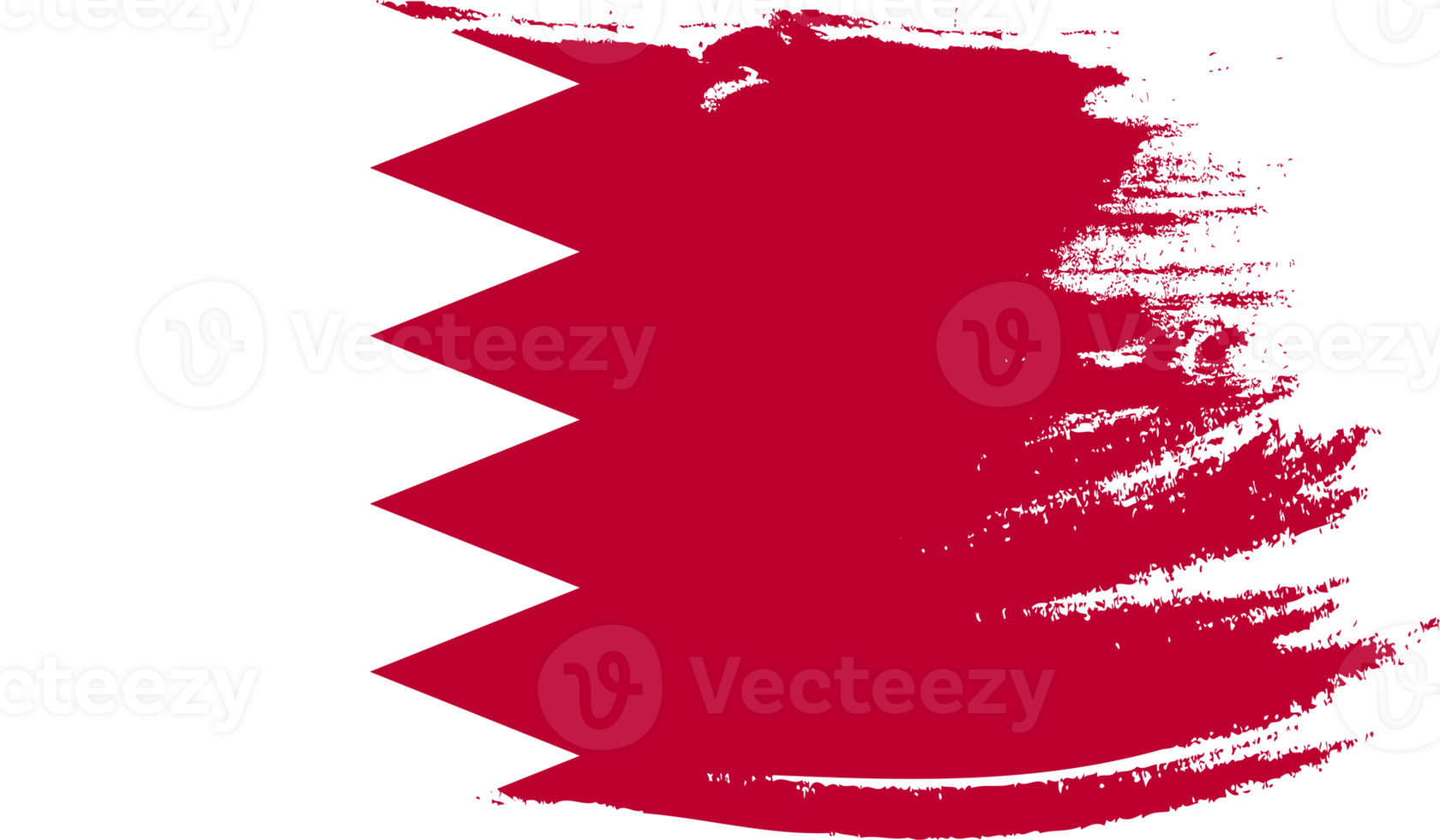 Bahrain flag with grunge texture png