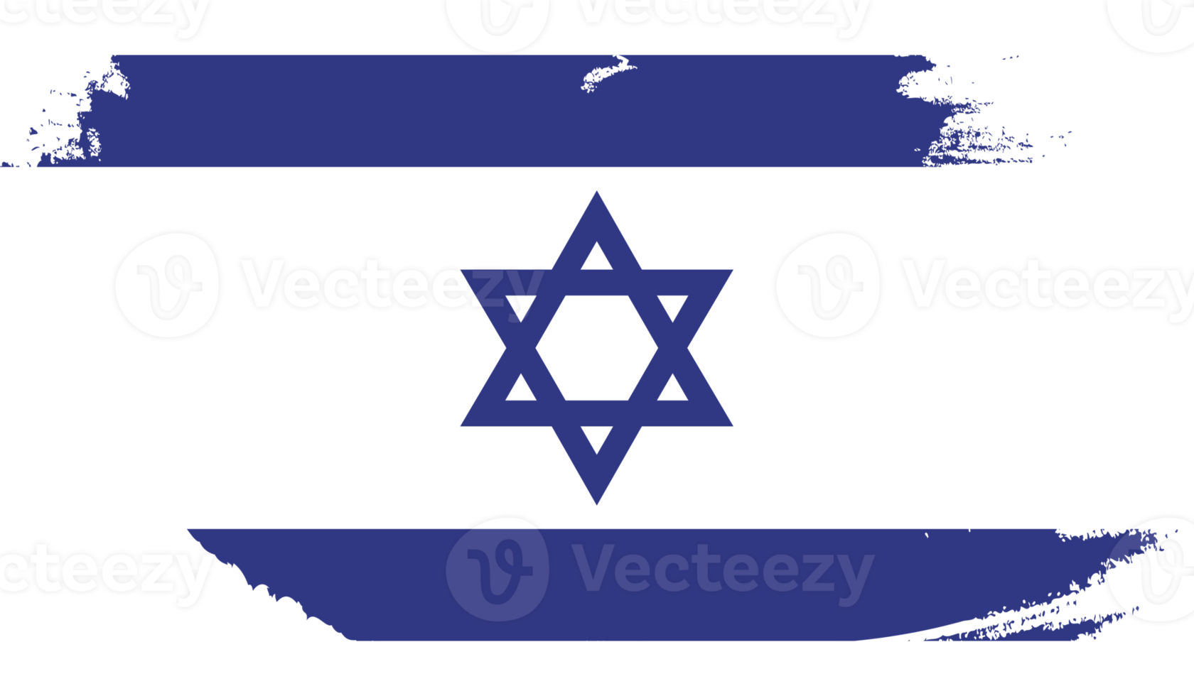 Israel flag with grunge texture png