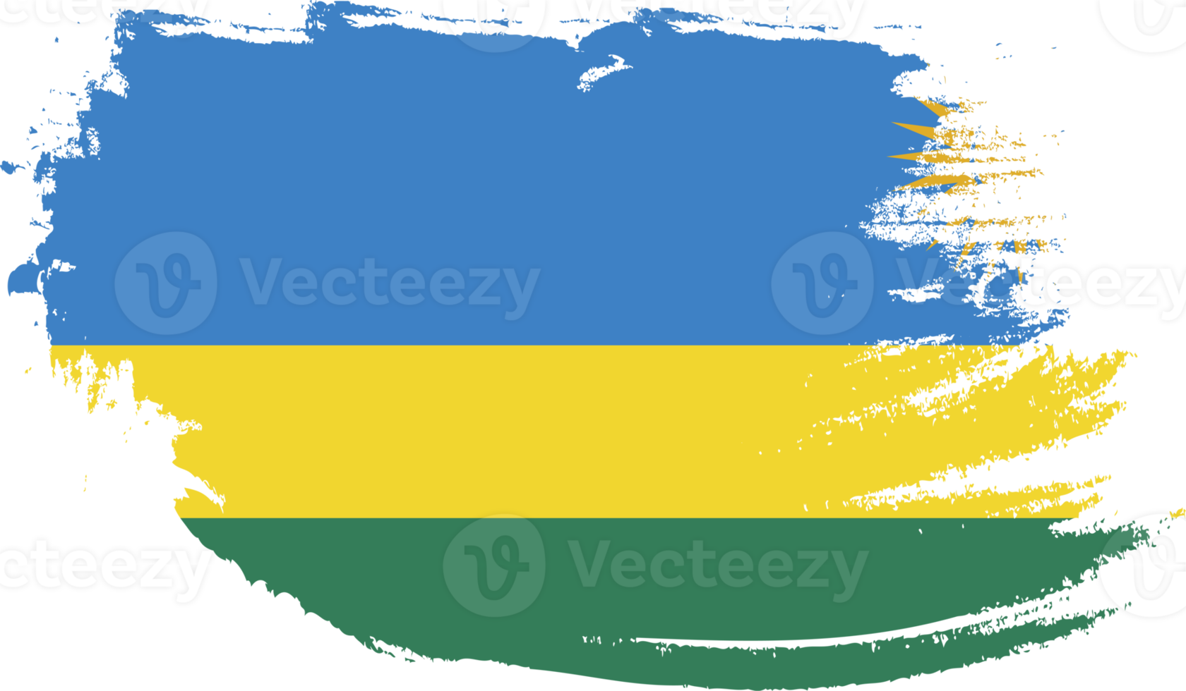 drapeau rwanda avec texture grunge png