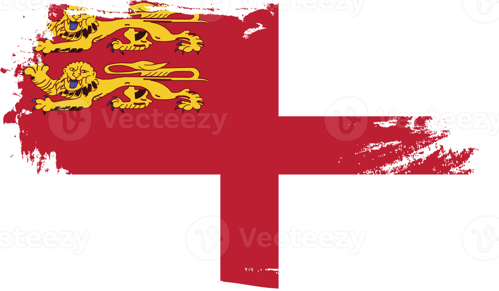 Sark flag with grunge texture png