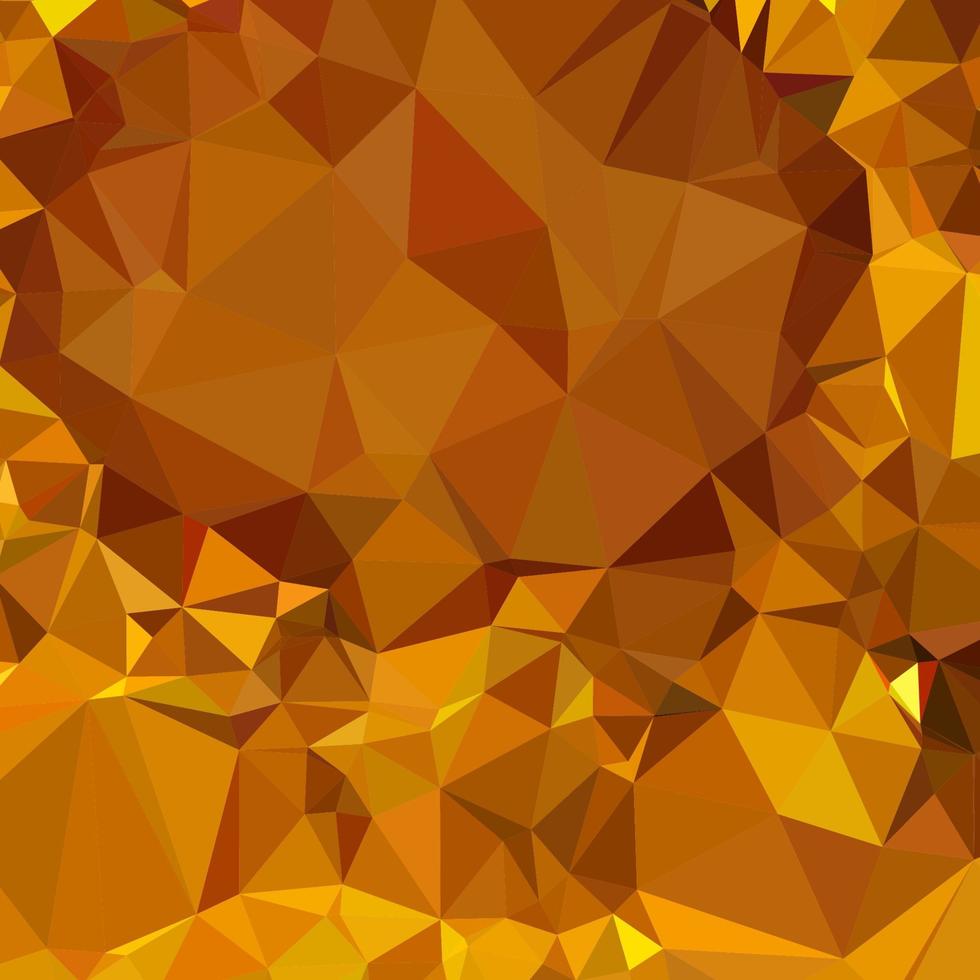 fondo de polígono bajo abstracto amarillo mandarina oscuro vector