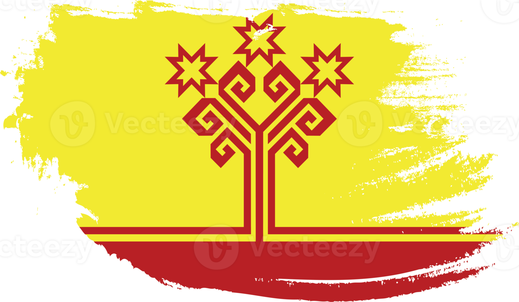 chuvashia flag with grunge texture png