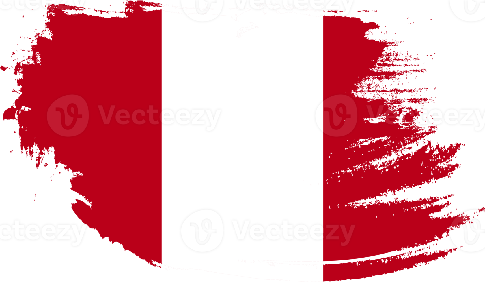 vlag van peru met grunge-textuur png