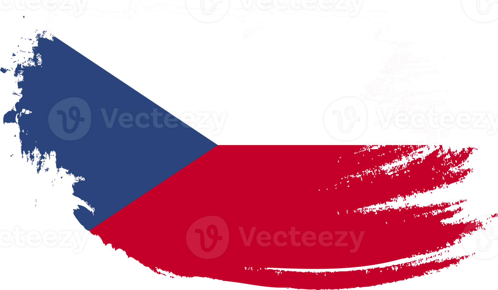 Tsjechische vlag met grungetextuur png
