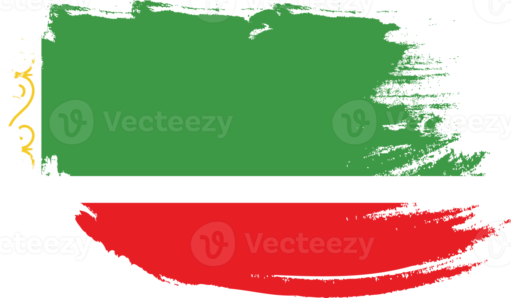 bandera de la república de chechenia con textura grunge png