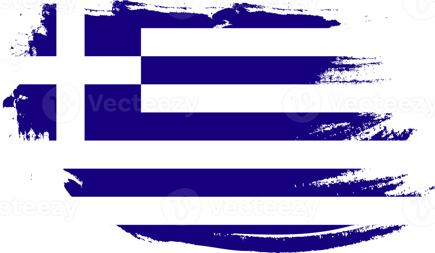 Greece flag with grunge texture png